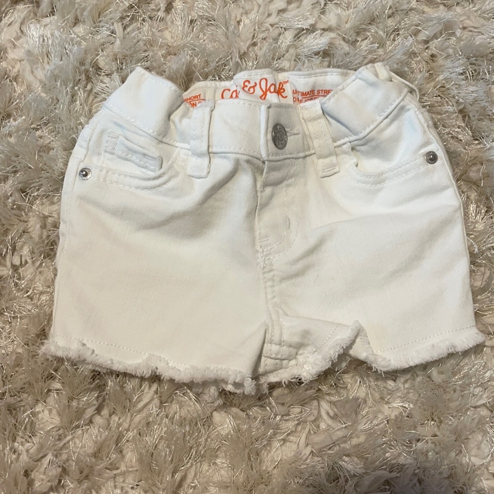 Cat & Jack white jean shorts. New without tags.